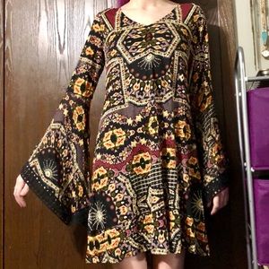 Patrons of Peace bell sleeve dress